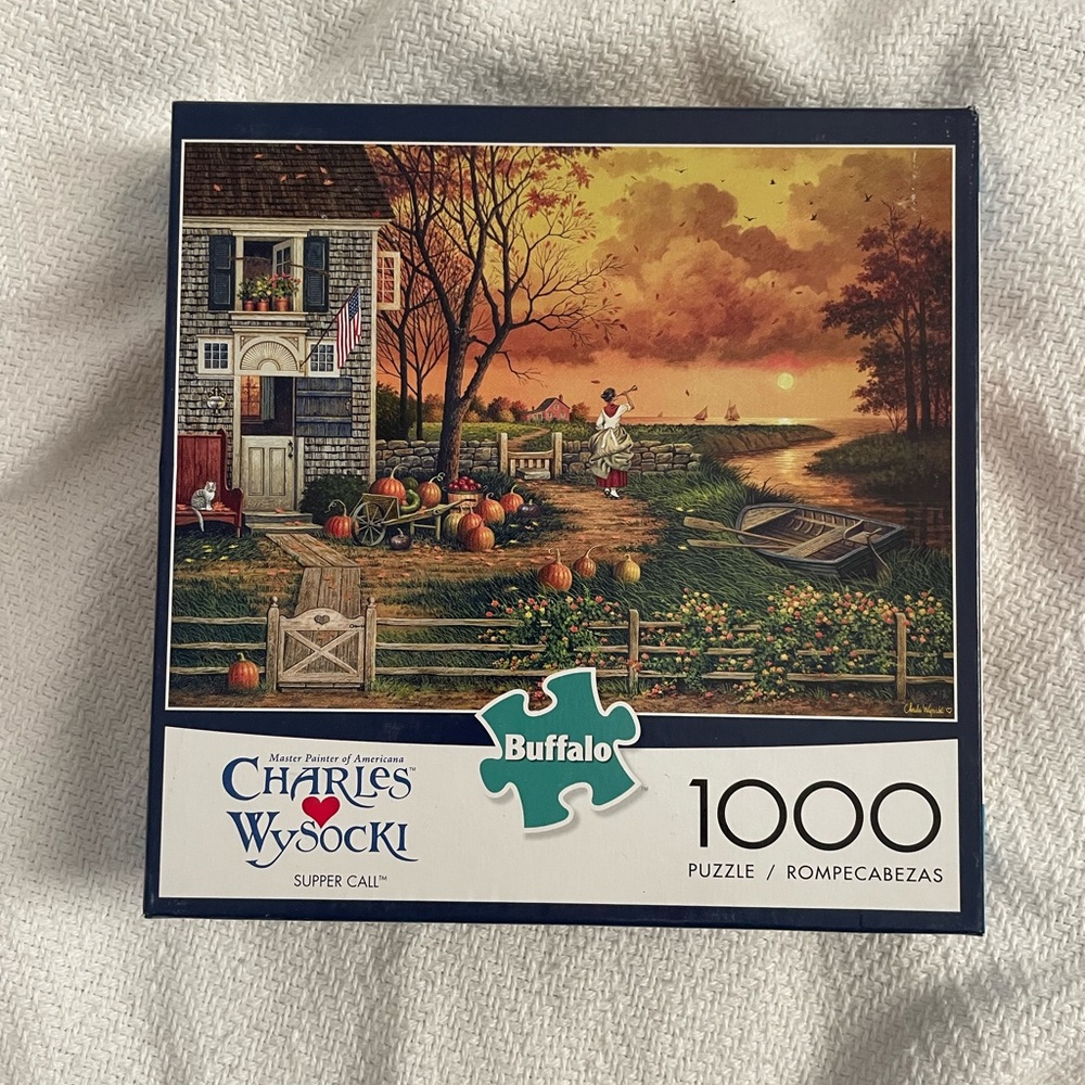 Charles Wysocki Supper Call 1000 piece puzzle complete with poster